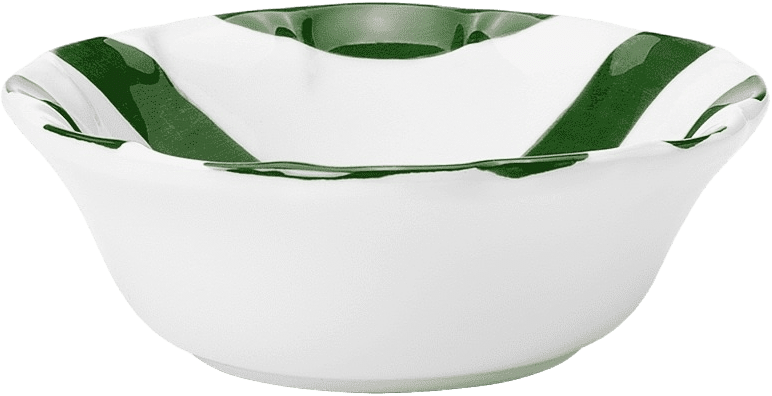 Stripe Liten Skål - 15 Cm, från Pick A Poppy, i färgen green.