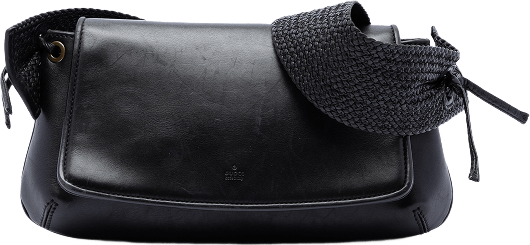 Gucci Calfskin Shoulder Bag, från Luxclusif, i färgen svart.