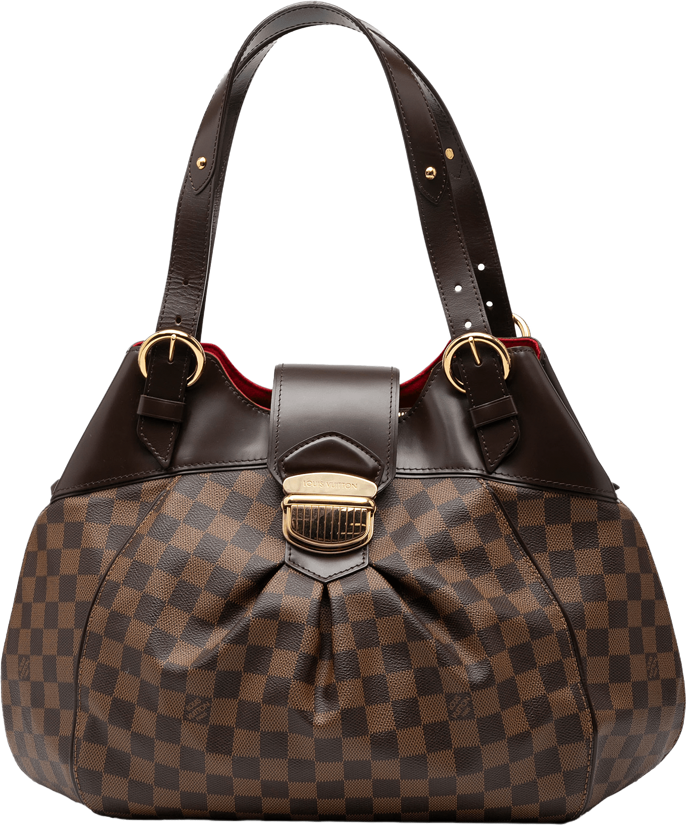 Louis Vuitton Damier Ebene Sistina Gm, från Luxclusif, i färgen brown.