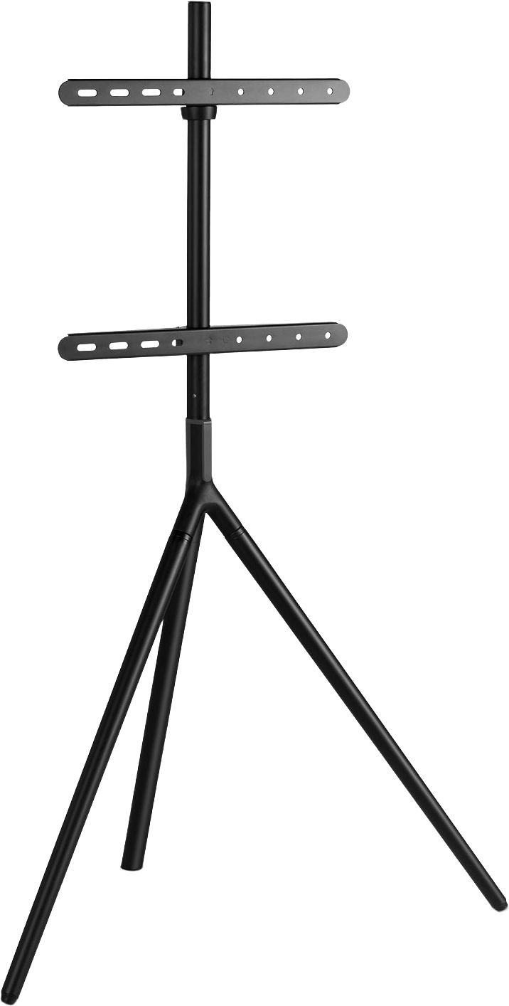 Golvstående Tv-fäste, från Champion Nordic, i färgen svart.