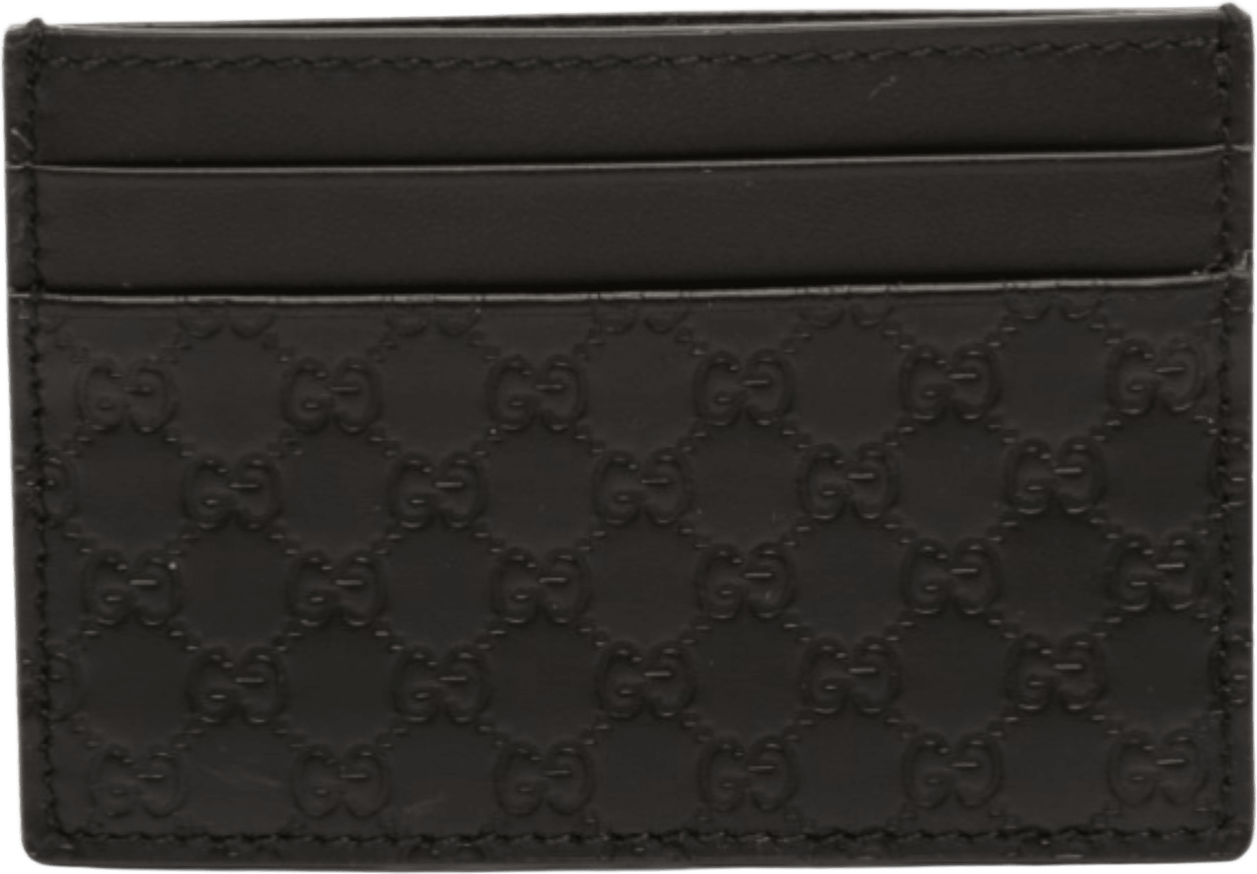 Gucci Microguccissima Card Holder, från Luxclusif, i färgen black.