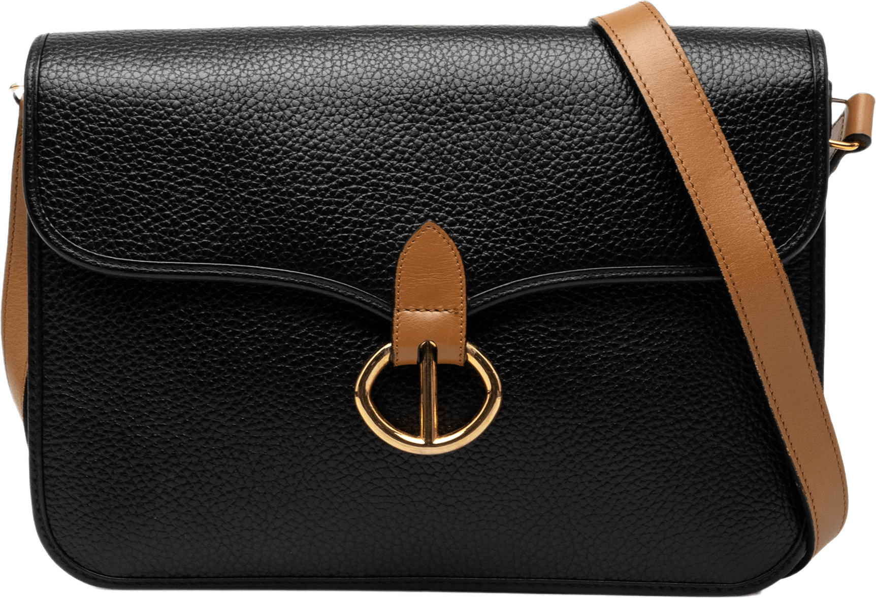 Dior Grained Calfskin Crossbody, från Luxclusif, i färgen black.