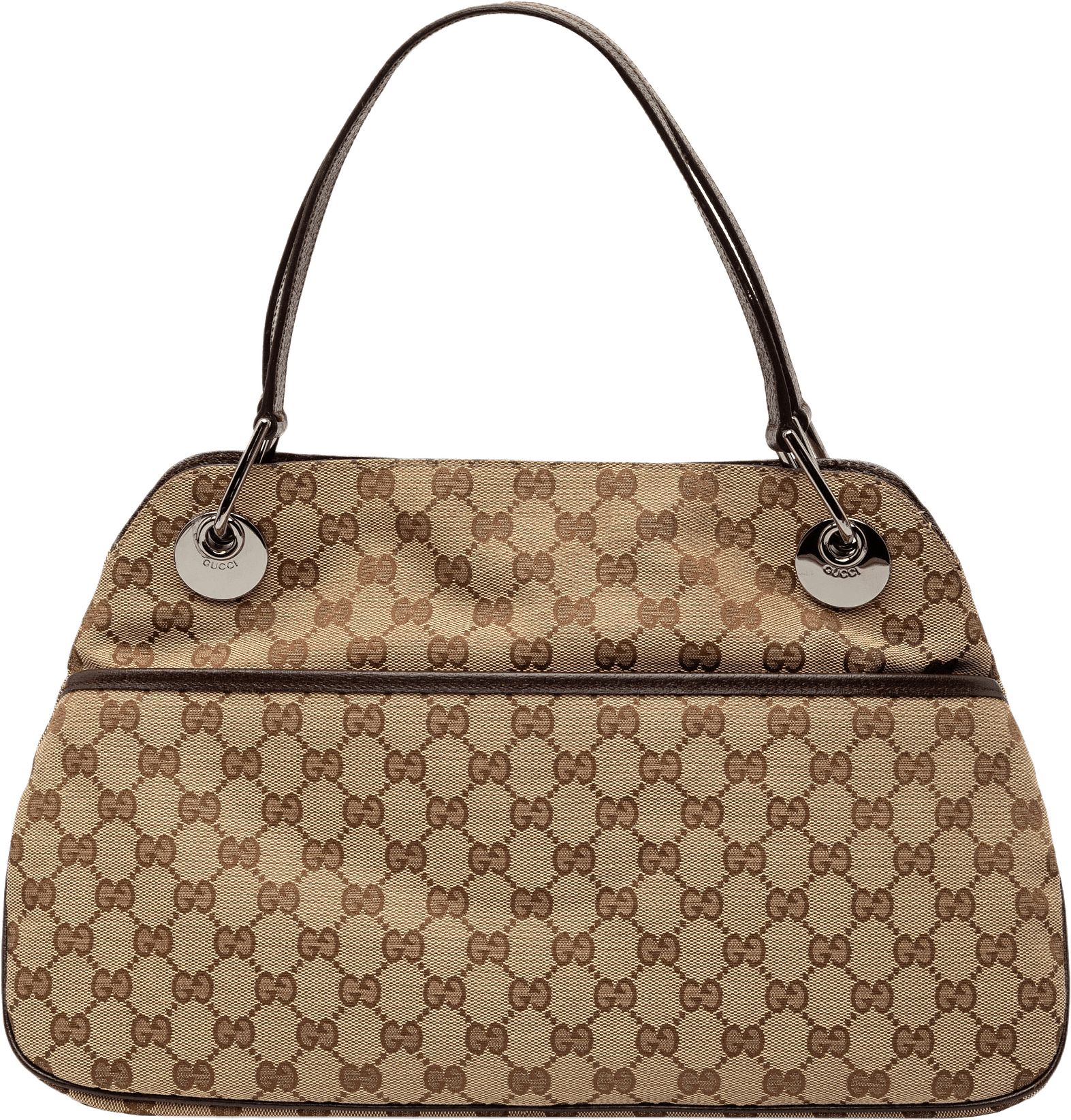 Gucci Gg Canvas Eclipse Shoulder Bag, från Luxclusif, i färgen beige.