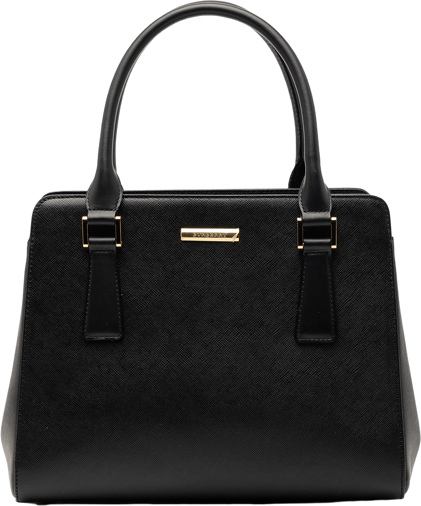 Burberry Leather Handbag, från Luxclusif, i färgen black.
