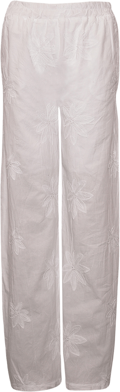 Idahlia, Pants, Cotton - White