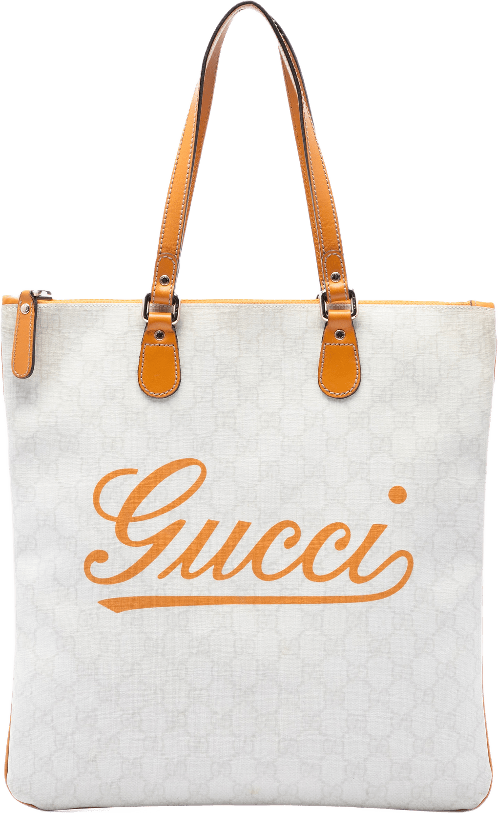 Gucci Gg Supreme Heritage Logo Tote, från Luxclusif, i färgen vit.