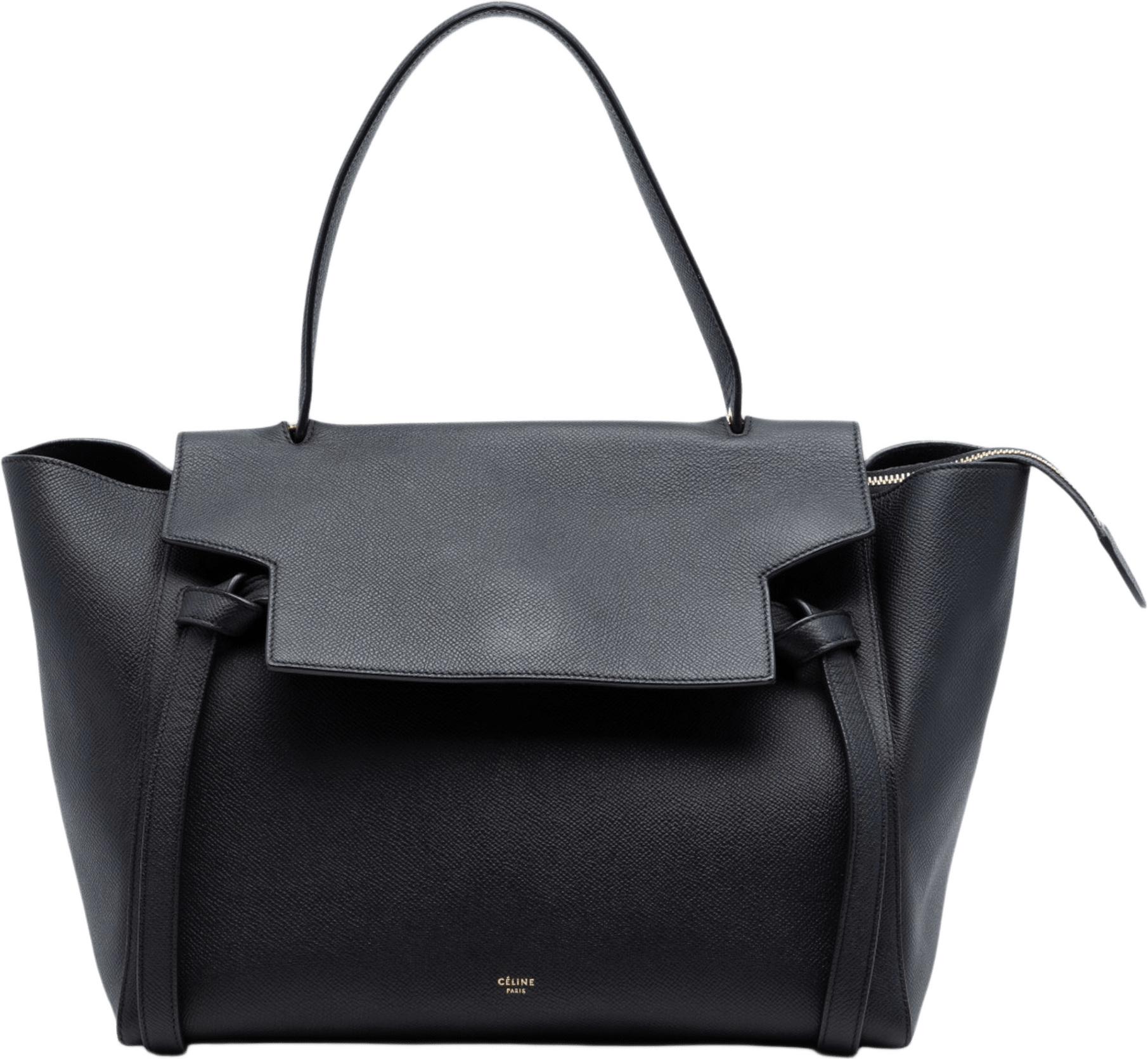 Celine Mini Grained Calfskin Belt Bag, från Luxclusif, i färgen black.