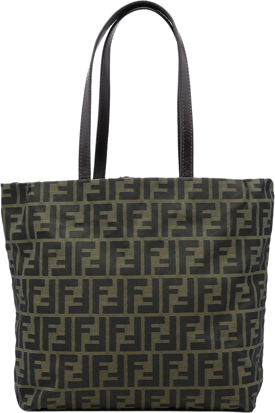 Fendi Zucca Canvas Tote, från Luxclusif, i färgen brun.
