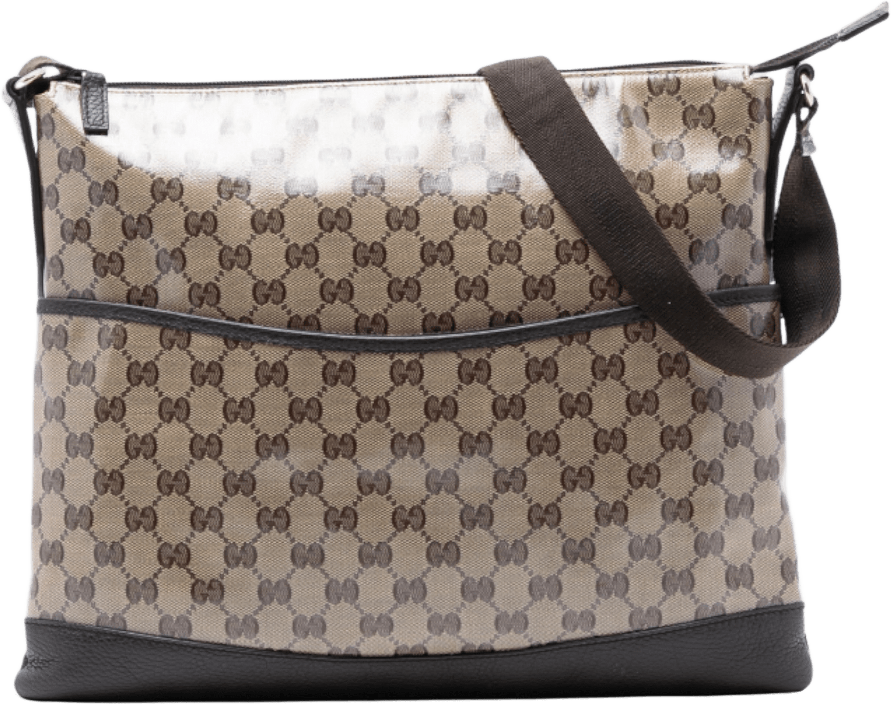 Gucci Gg Crystal Crossbody, från Luxclusif, i färgen beige.