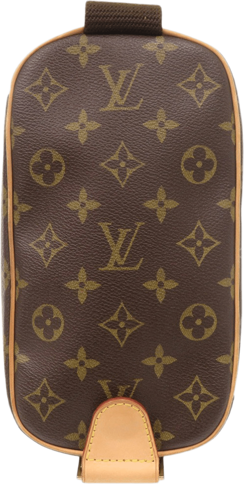 Louis Vuitton Monogram Pochette Gange, från Luxclusif, i färgen brun.