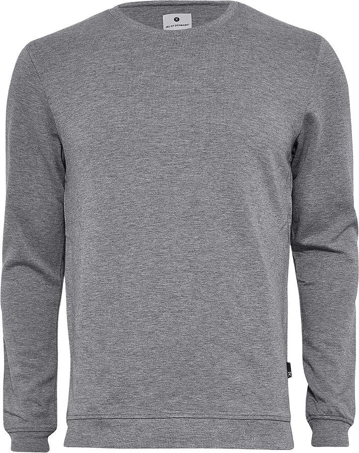 Loose Fit Sweatshirt - Bambu, från JBS of Denmark, i färgen light grey melange.