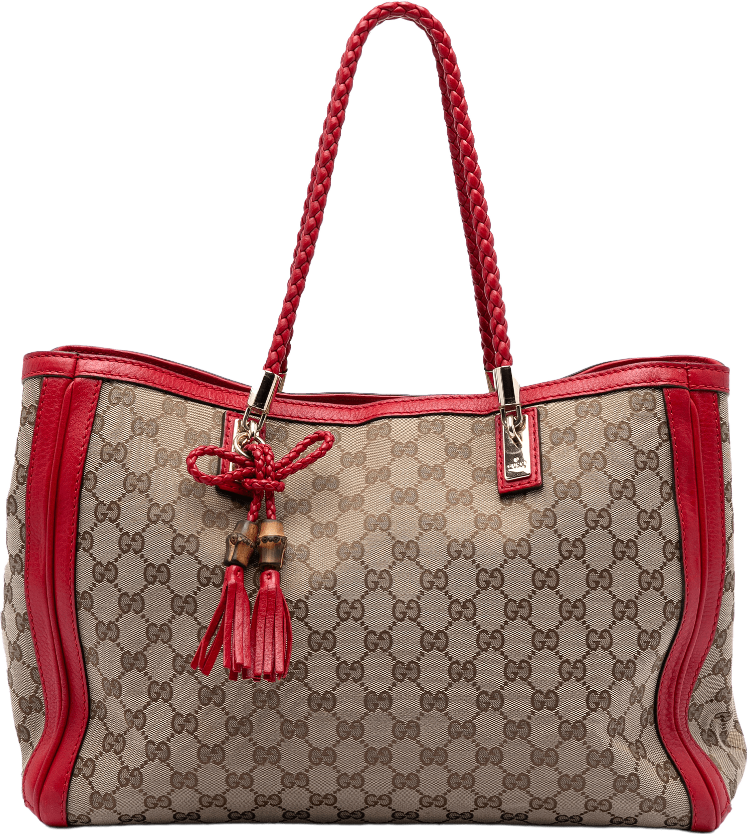 Gucci Medium Gg Canvas Bella Tote, från Luxclusif, i färgen beige.