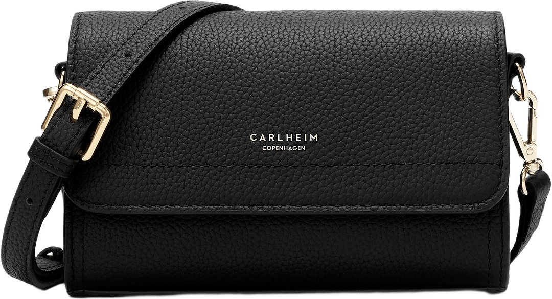 Handväska Läder Scarlett, från Carlheim, i färgen svart.