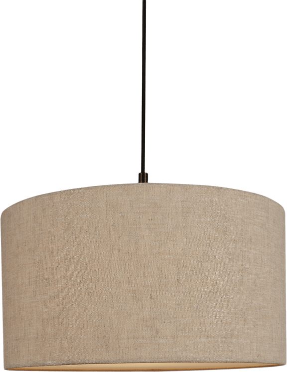 Pendel Soft Ø44, från Belid, i färgen linne natur/metallic bronze.