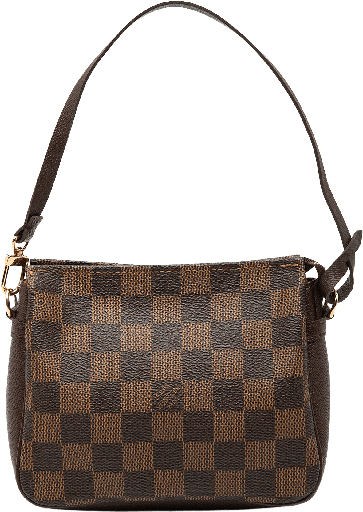 Louis Vuitton Damier Ebene Trousse Pochette, från Luxclusif, i färgen brown.