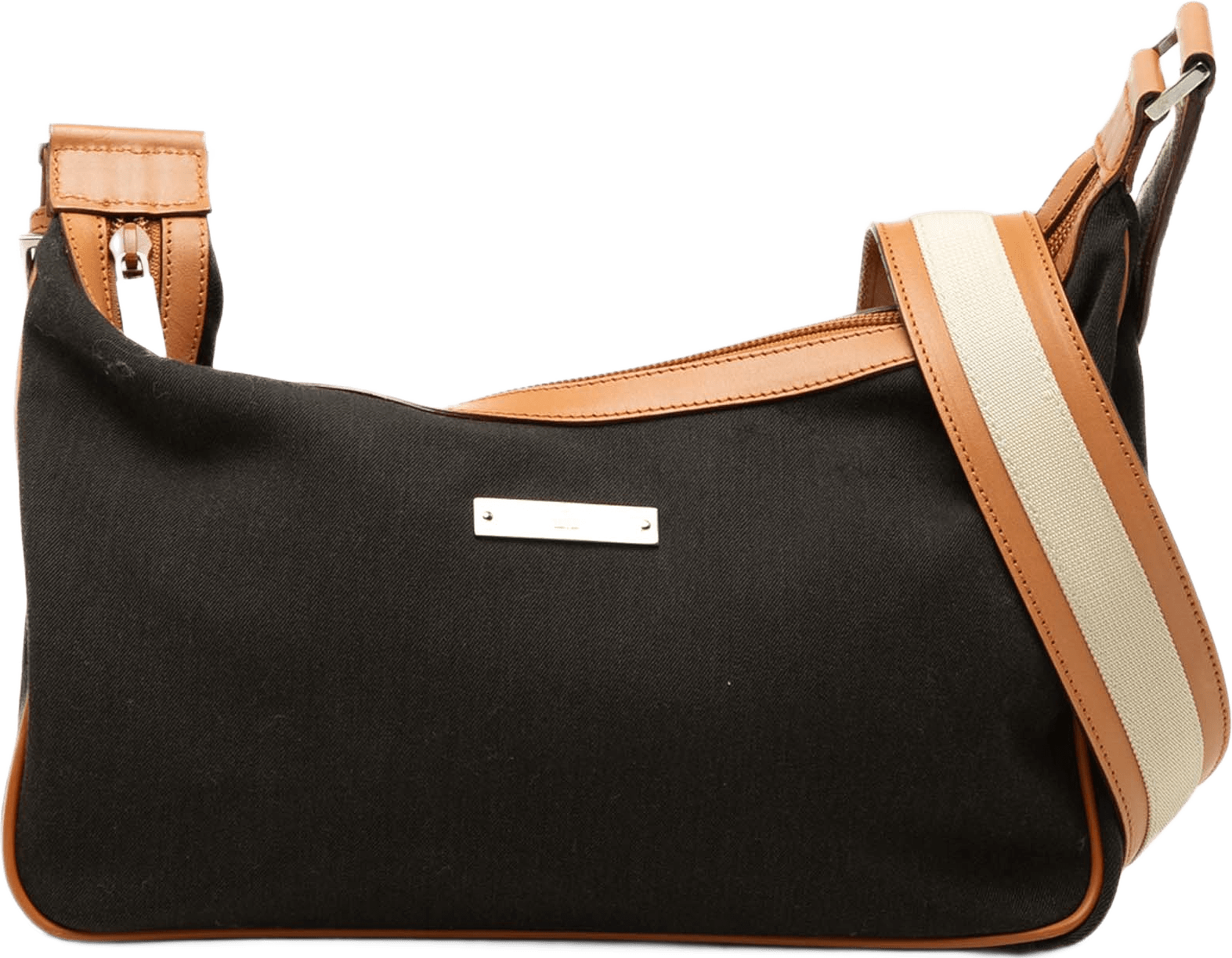 Gucci Canvas Crossbody, från Luxclusif, i färgen svart.