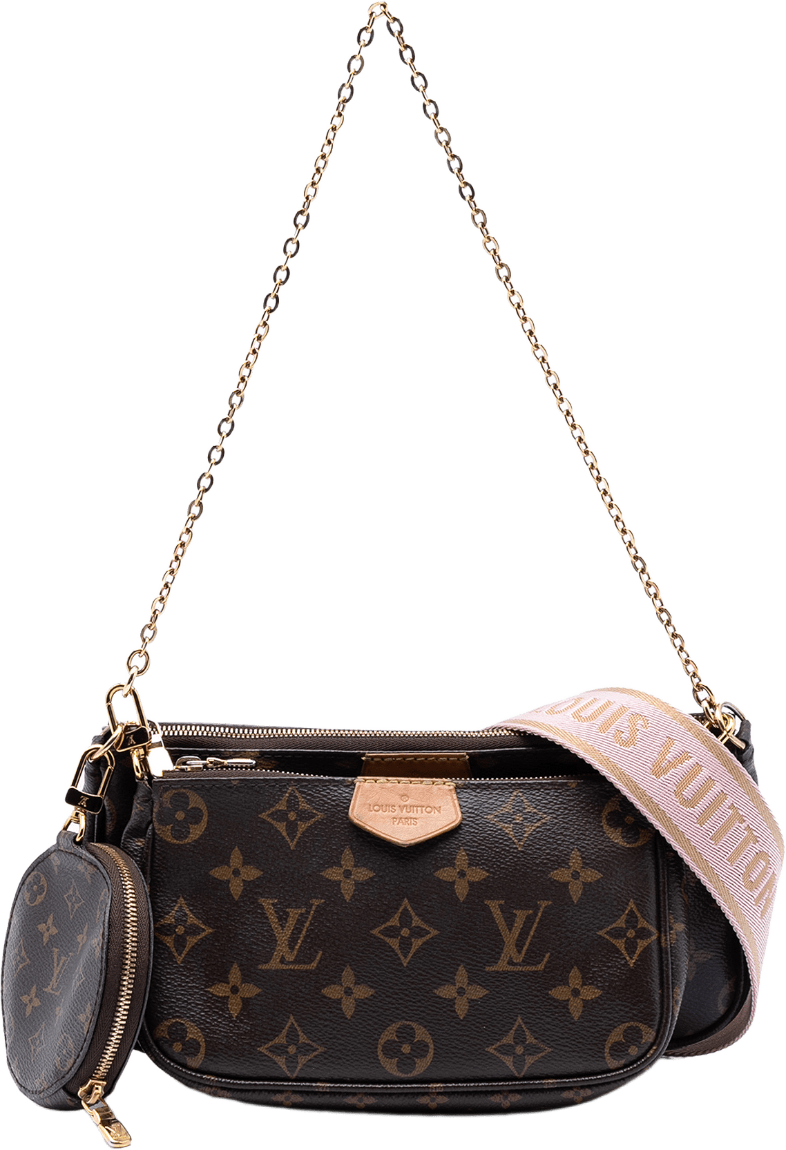 Louis Vuitton Monogram Multi Pochette Accessoires, från Luxclusif, i färgen brown.