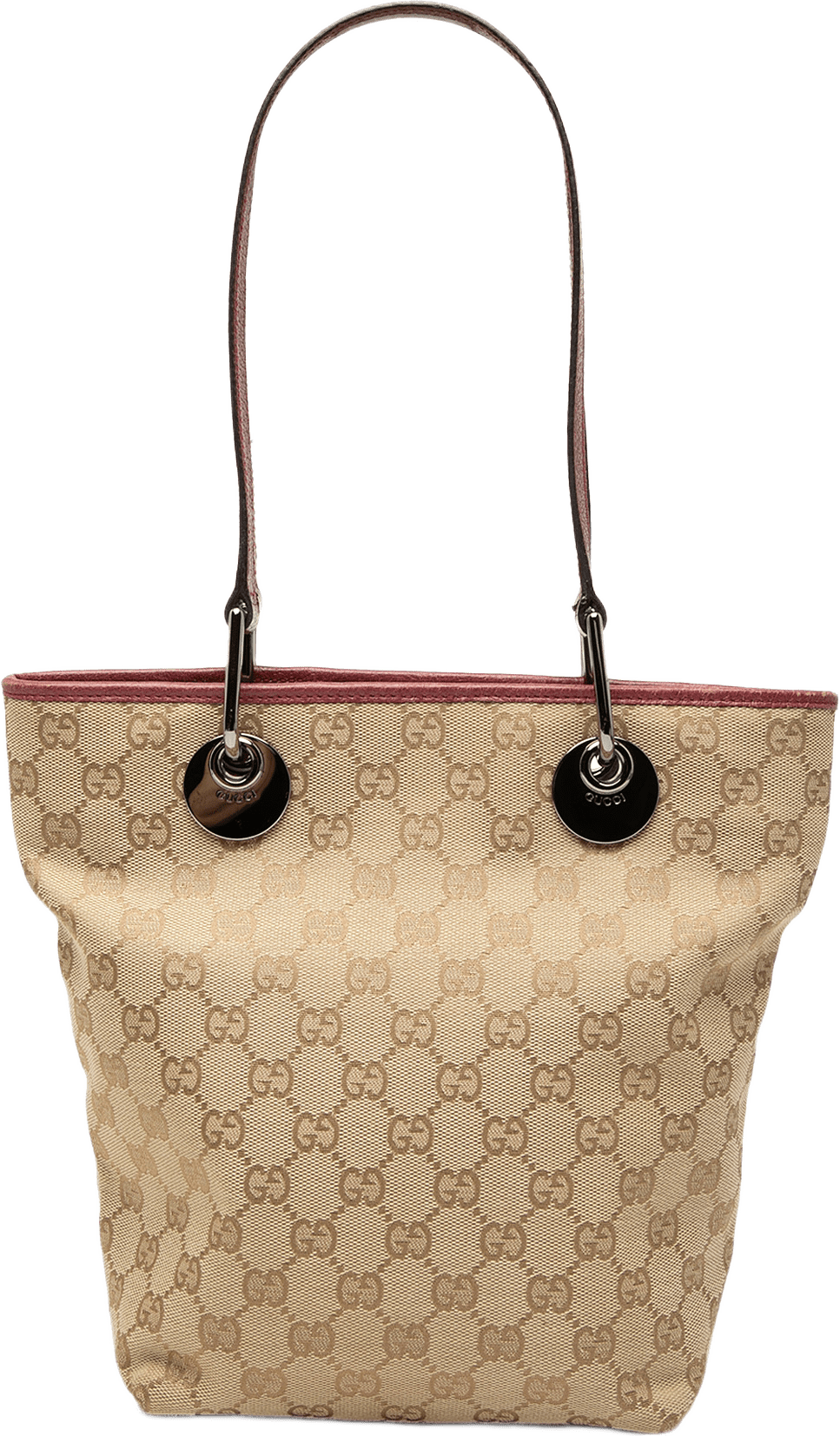 Gucci Gg Canvas Eclipse Tote, från Luxclusif, i färgen beige.