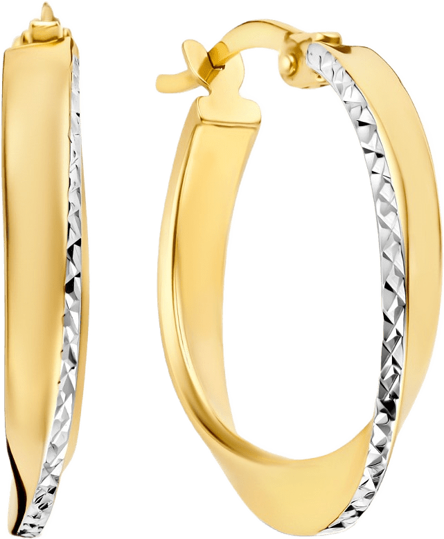 Rivoli 14 Karat Guld Creoler