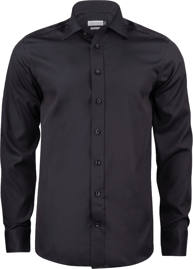 Gb01 Twill Non-iron Regular, från J.Harvest & Frost, i färgen svart.