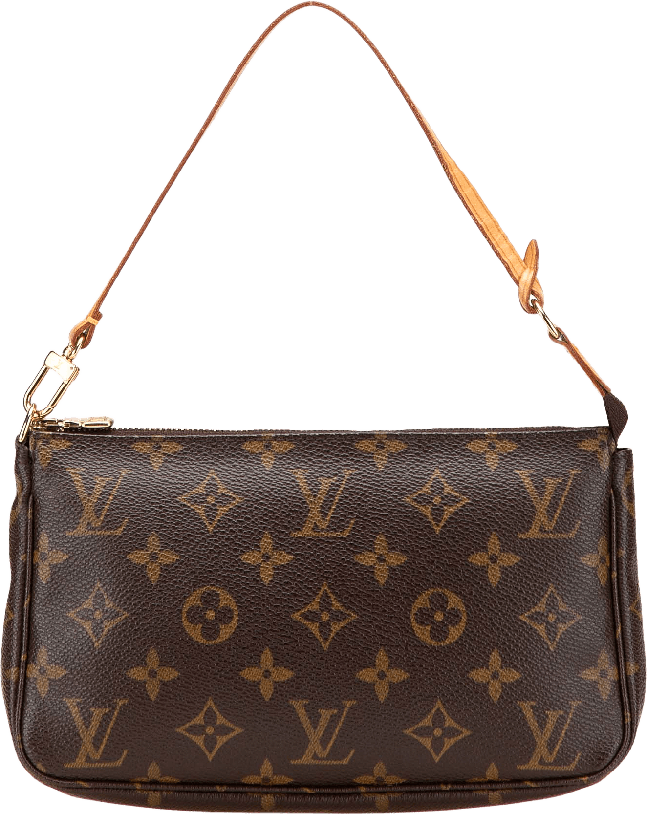 Louis Vuitton Monogram Mini Pochette Accessoires, från Luxclusif, i färgen brown.