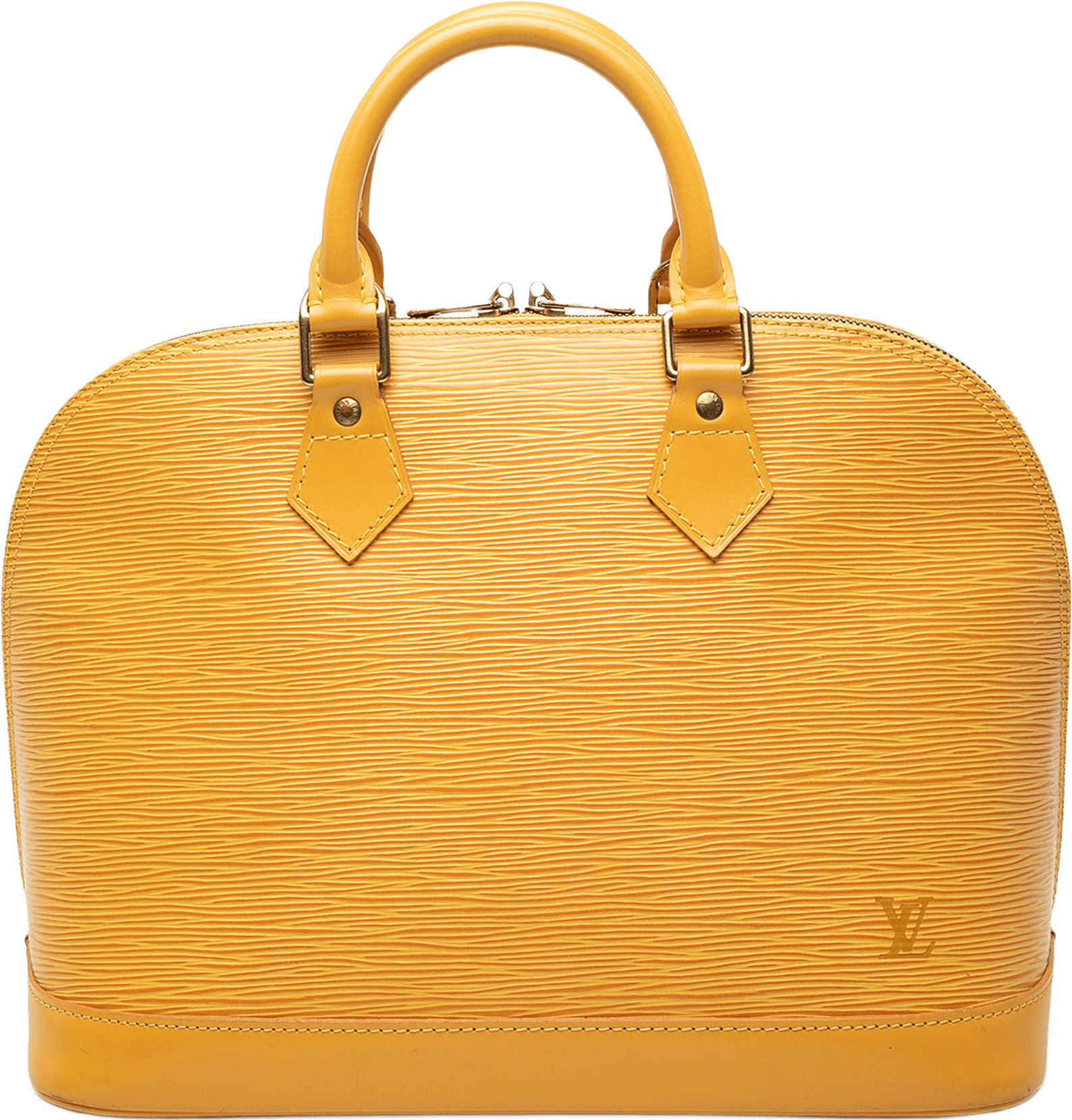 Louis Vuitton Epi Alma Pm, från Luxclusif, i färgen yellow.