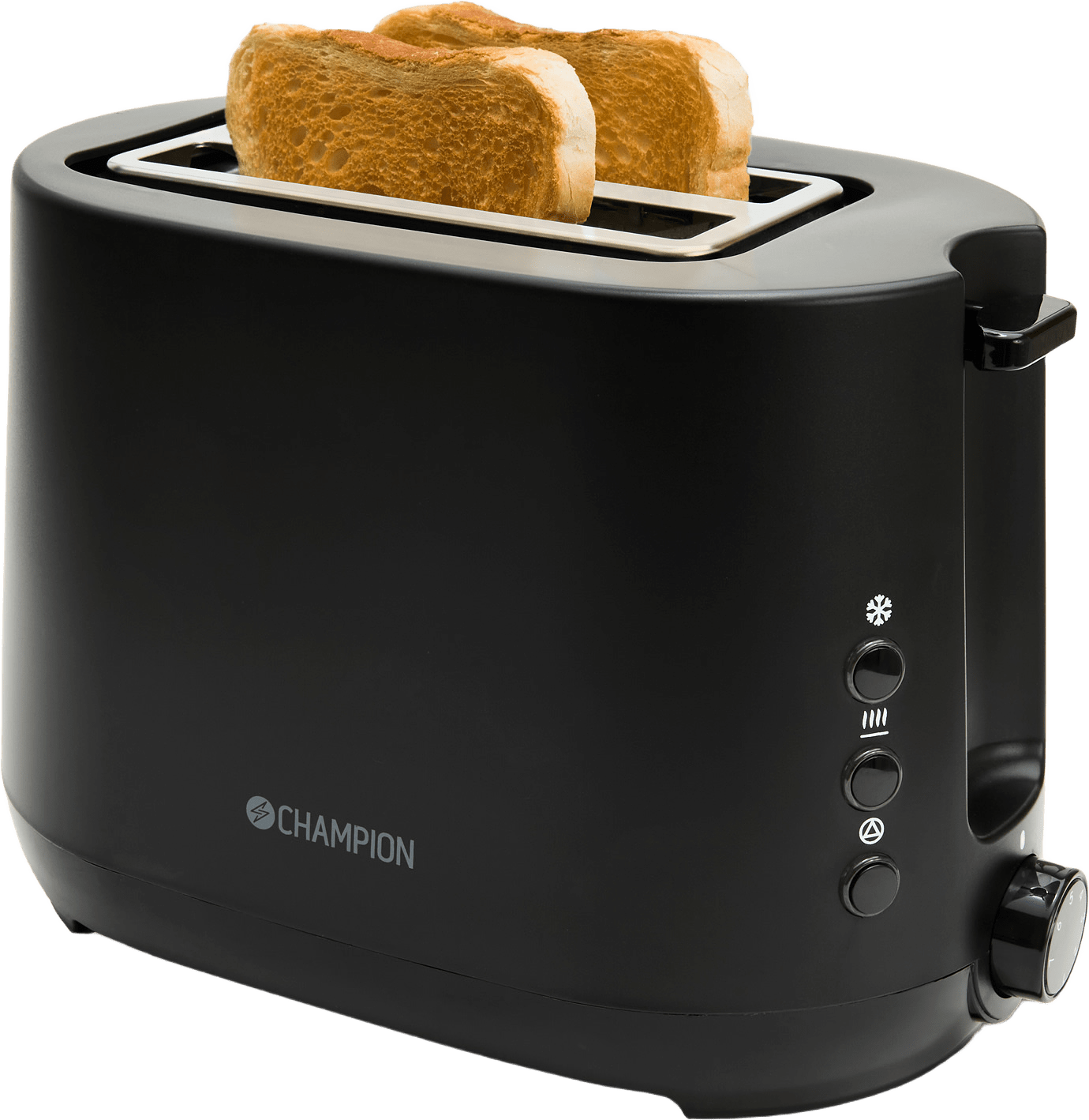 Brödrost 2 Skivor, från Champion Nordic, i färgen mattsvart.