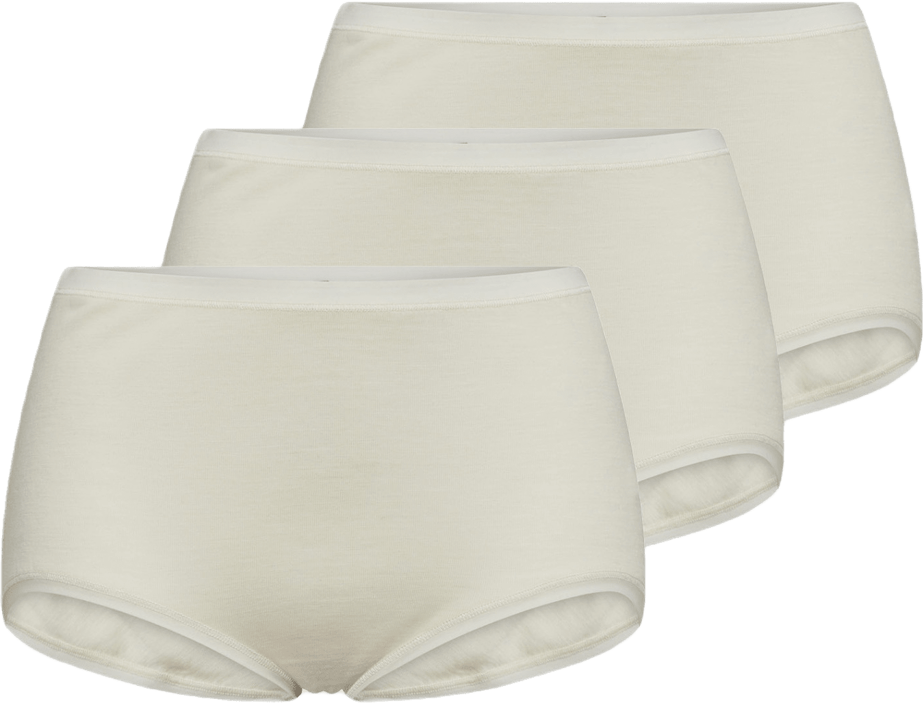 3-pack Maxi Brief Ull, från JBS of Denmark, i färgen ivory.