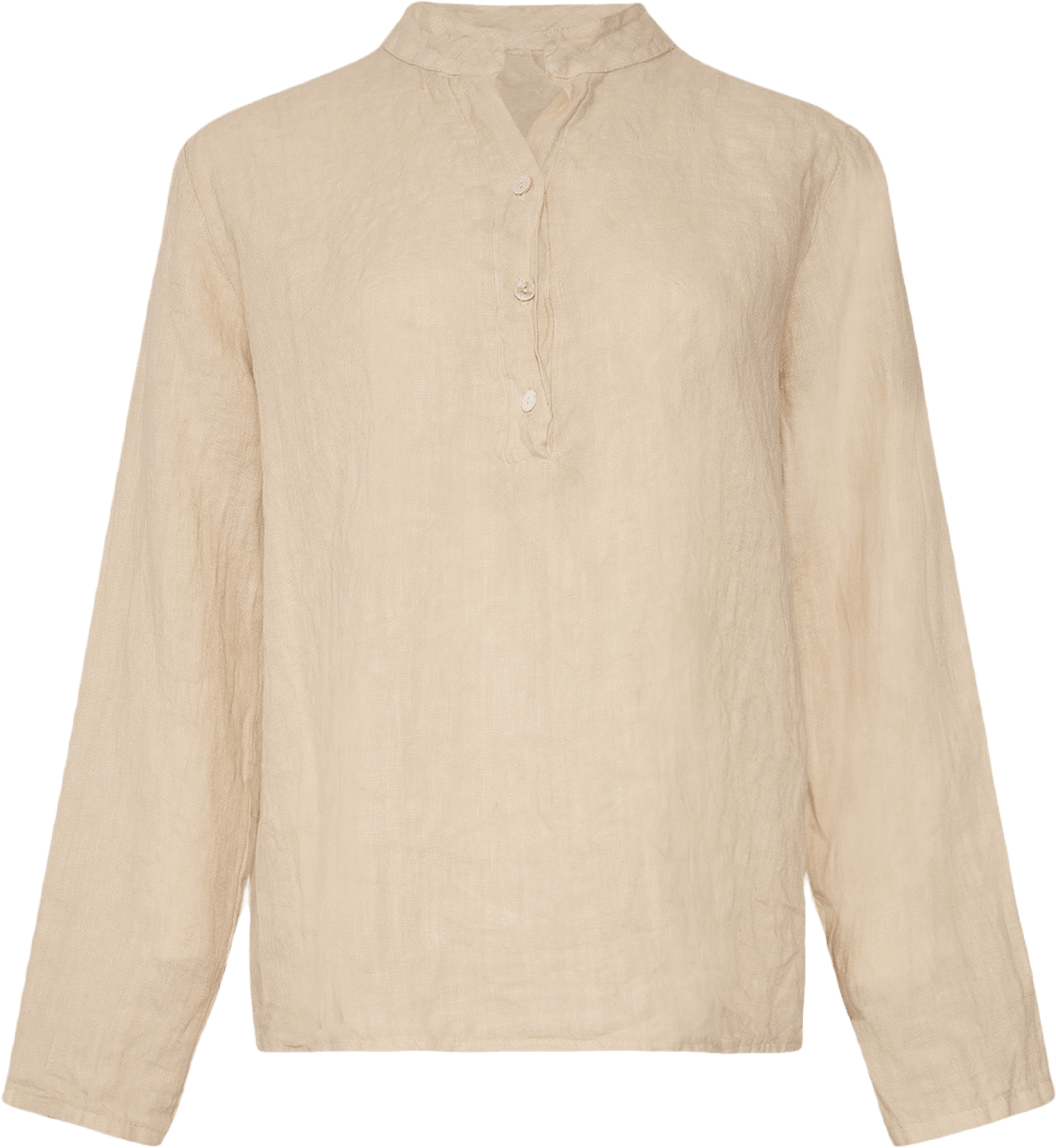 Hildur, Blouse, Linen - Soft Grey