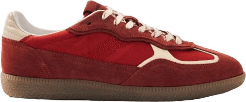 Tb.490 Rife Sheen Red Leather Sneakers, från Alohas, i färgen red.