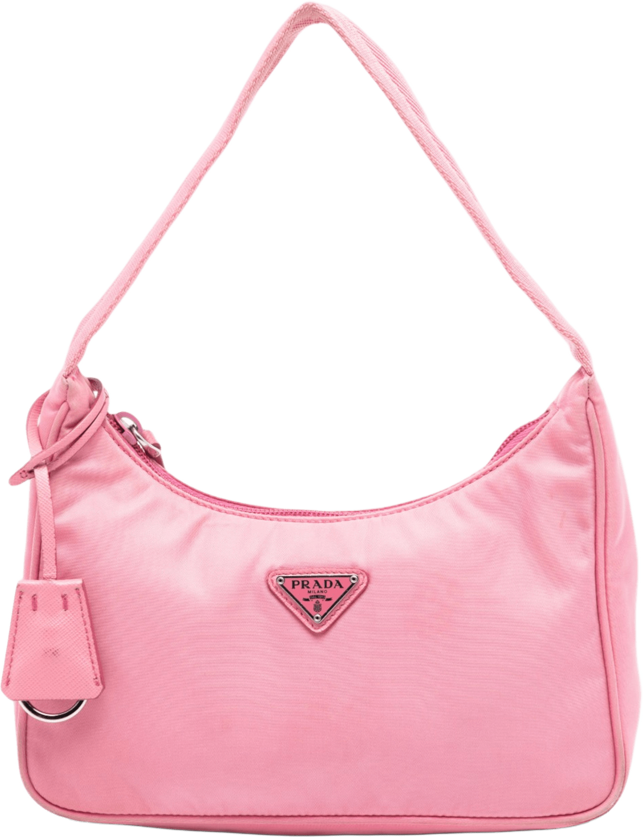 Prada Mini Tessuto Re Edition 2000 Shoulder Bag, från Luxclusif, i färgen pink.