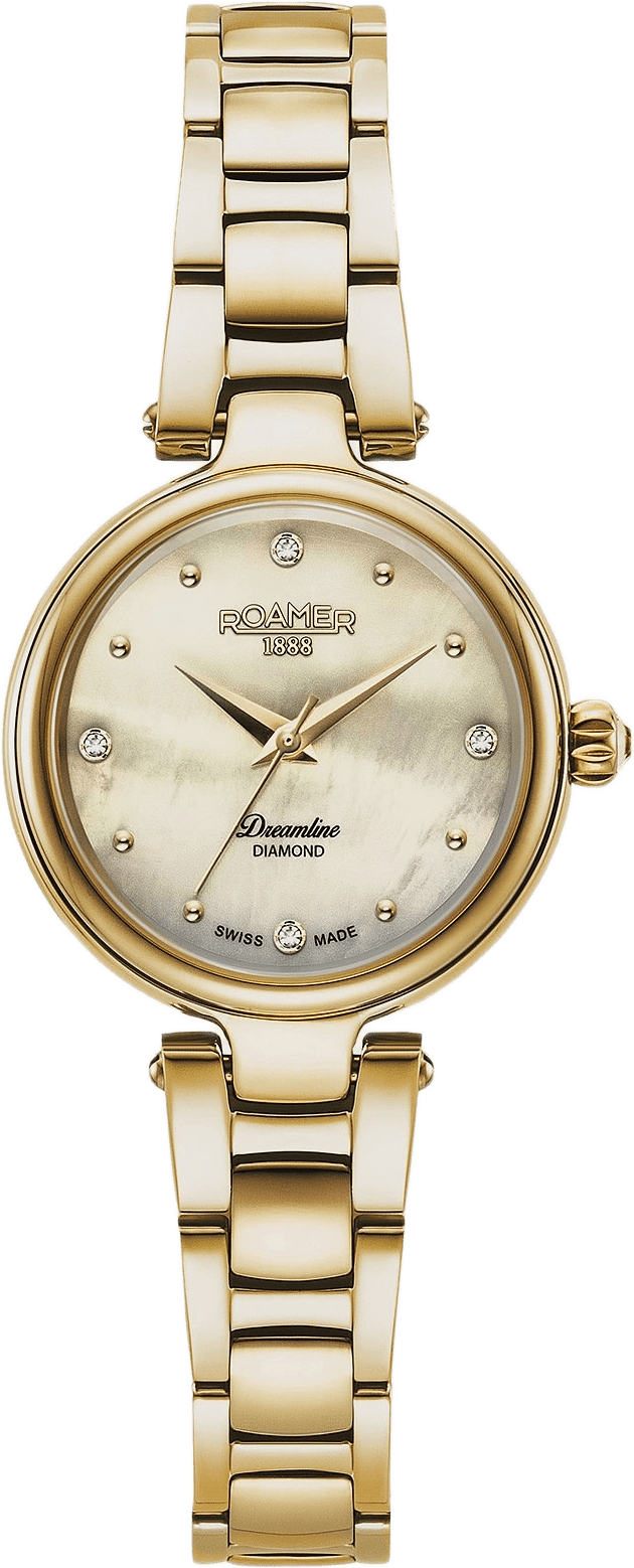 Roamer Dreamline Diamond Dam Brun/guldlänk - 967847 48 30 50, från ROAMER, i färgen 1.