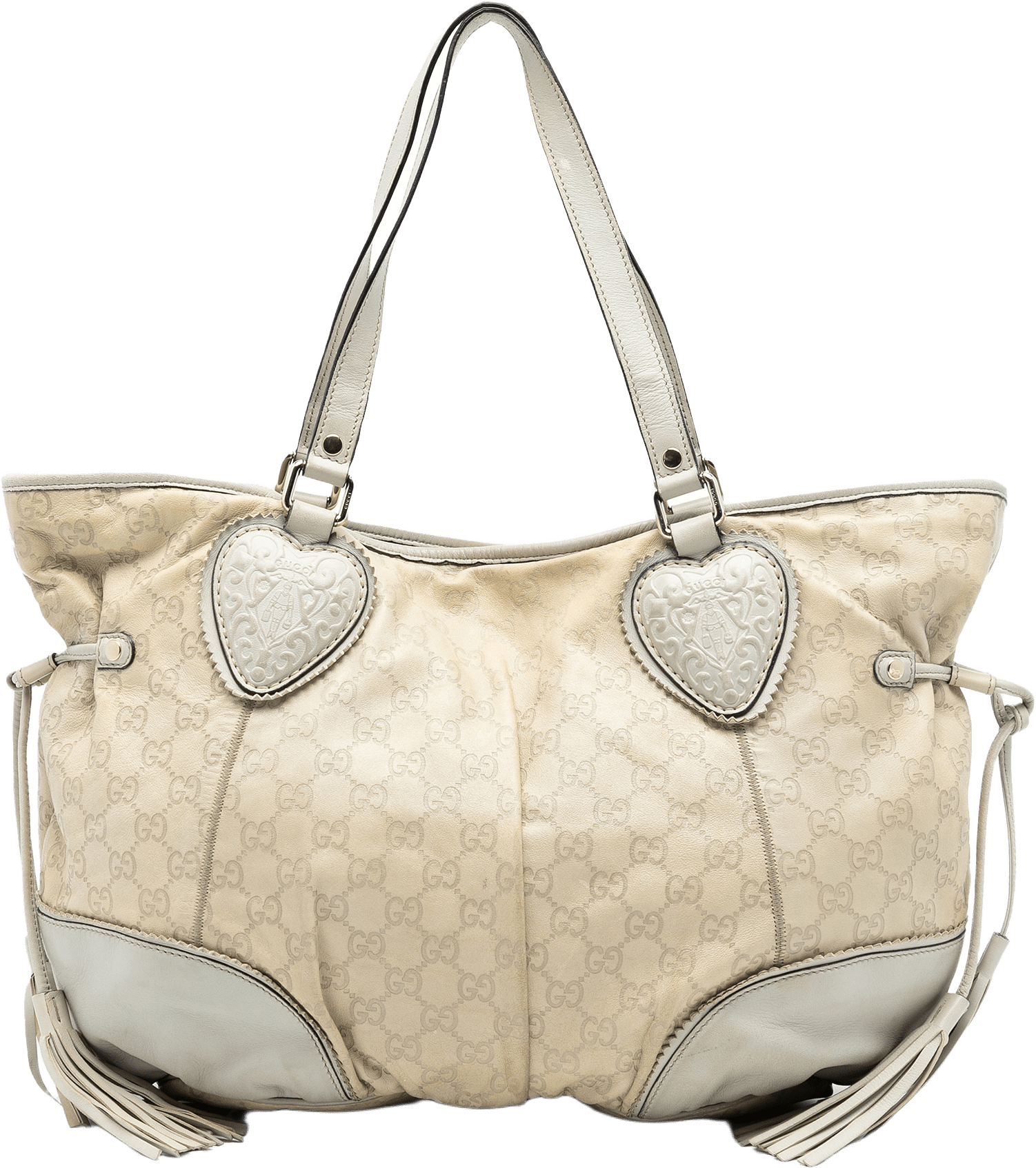 Gucci Large Guccissima Tribeca Tote, från Luxclusif, i färgen beige.