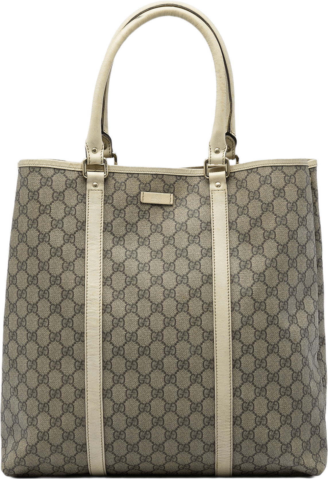 Gucci Gg Supreme Joy Vertical Tote, från Luxclusif, i färgen vit.