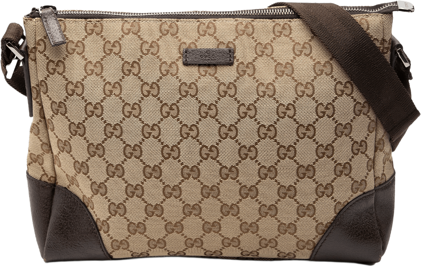 Gucci Gg Canvas Crossbody, från Luxclusif, i färgen beige.