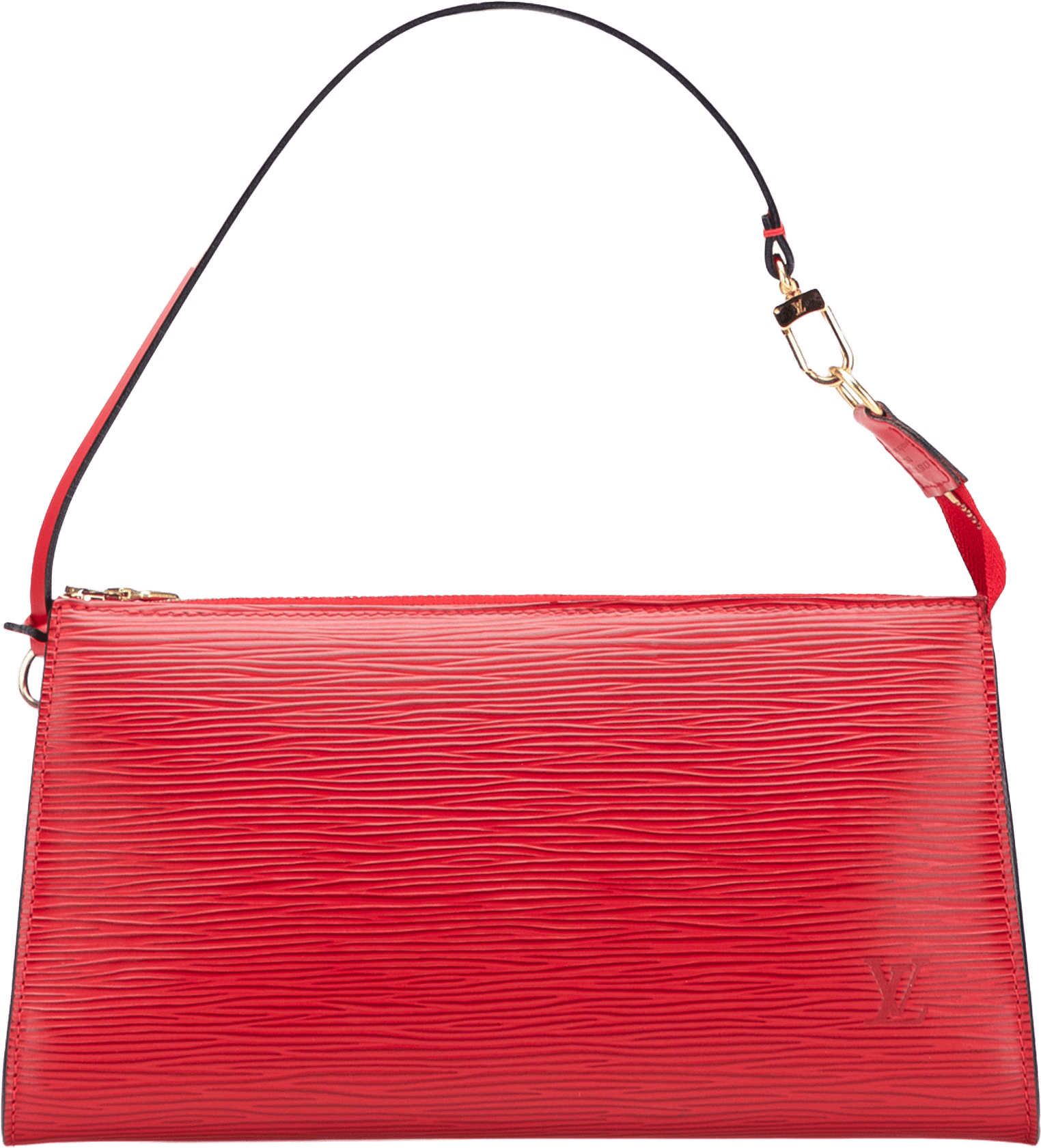 Louis Vuitton Epi Pochette Accessoires, från Luxclusif, i färgen red.