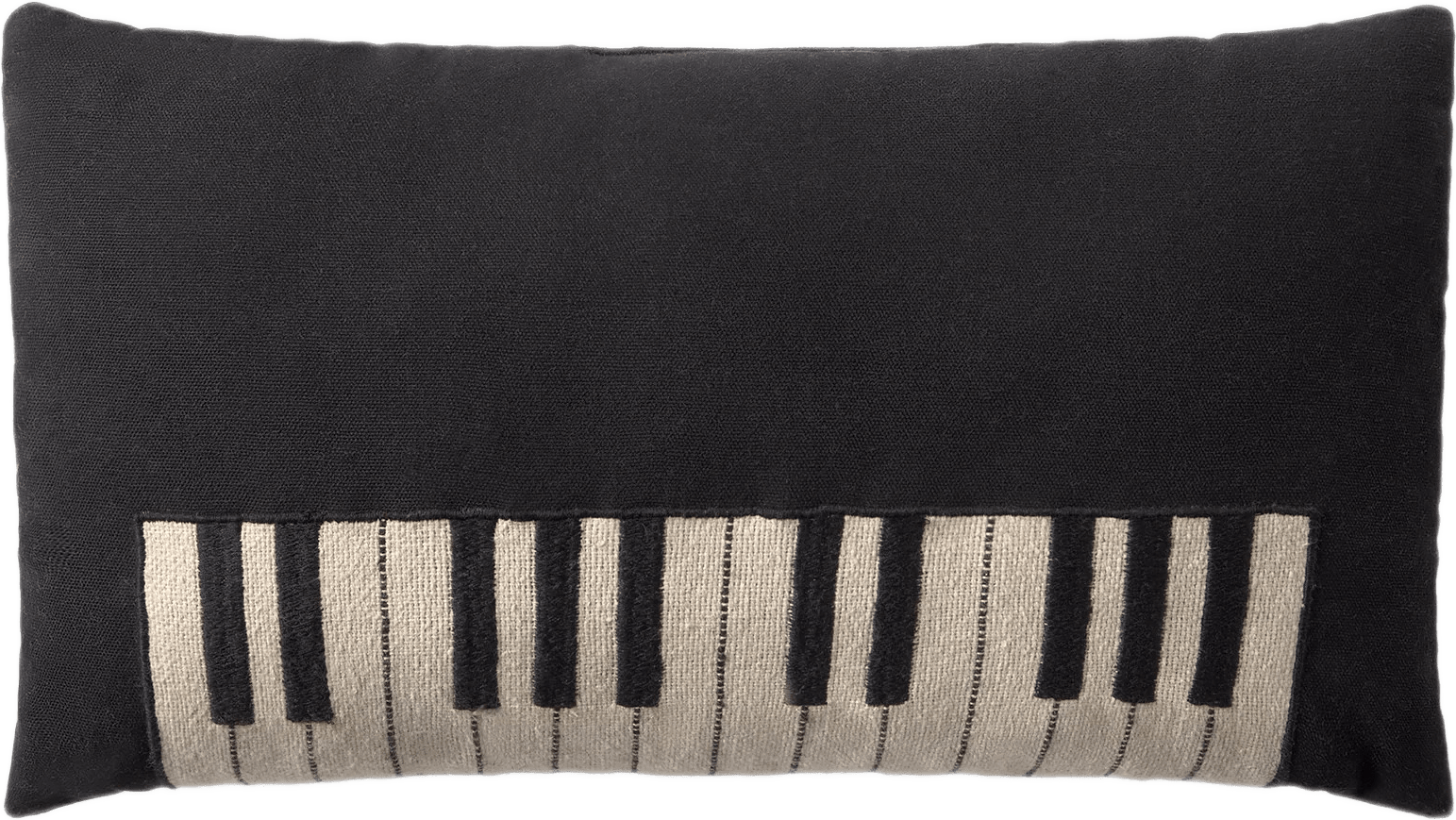 Golvkudde Piano, från LORENA CANALS, i färgen svart, natur.