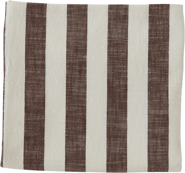 Striped Tablecloth - 260x140 Cm, från OYOY Living, i färgen choko.