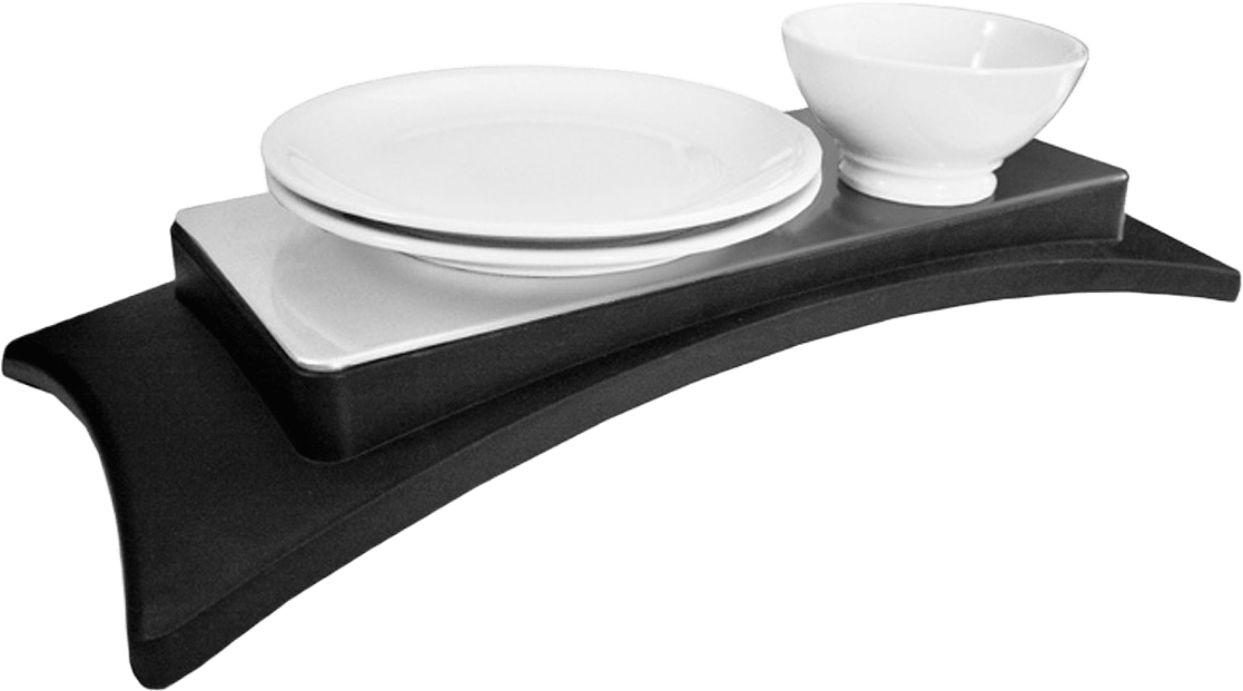 Värmeplatta Dubbel 801, från Åviken, i färgen Svart.