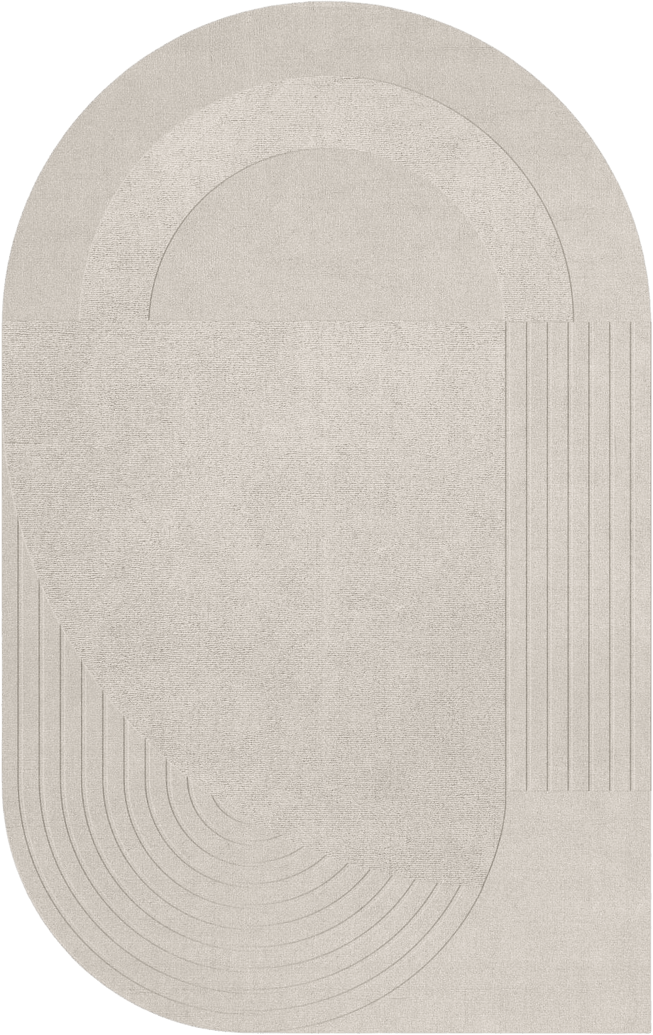 Circular Ullmatta Light Oatmeal