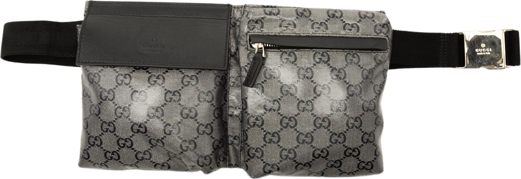 Gucci Gg Crystal Belt Bag, från Luxclusif, i färgen grå.