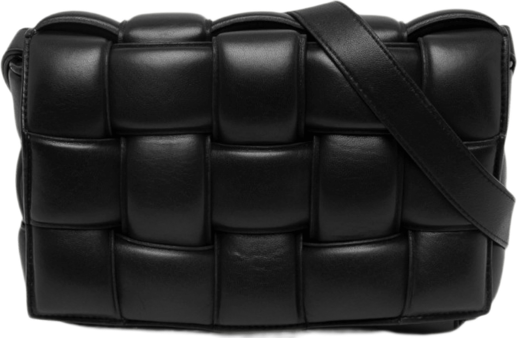 Bottega Veneta Nappa Intrecciato Padded Cassette Crossbody, från Luxclusif, i färgen svart.