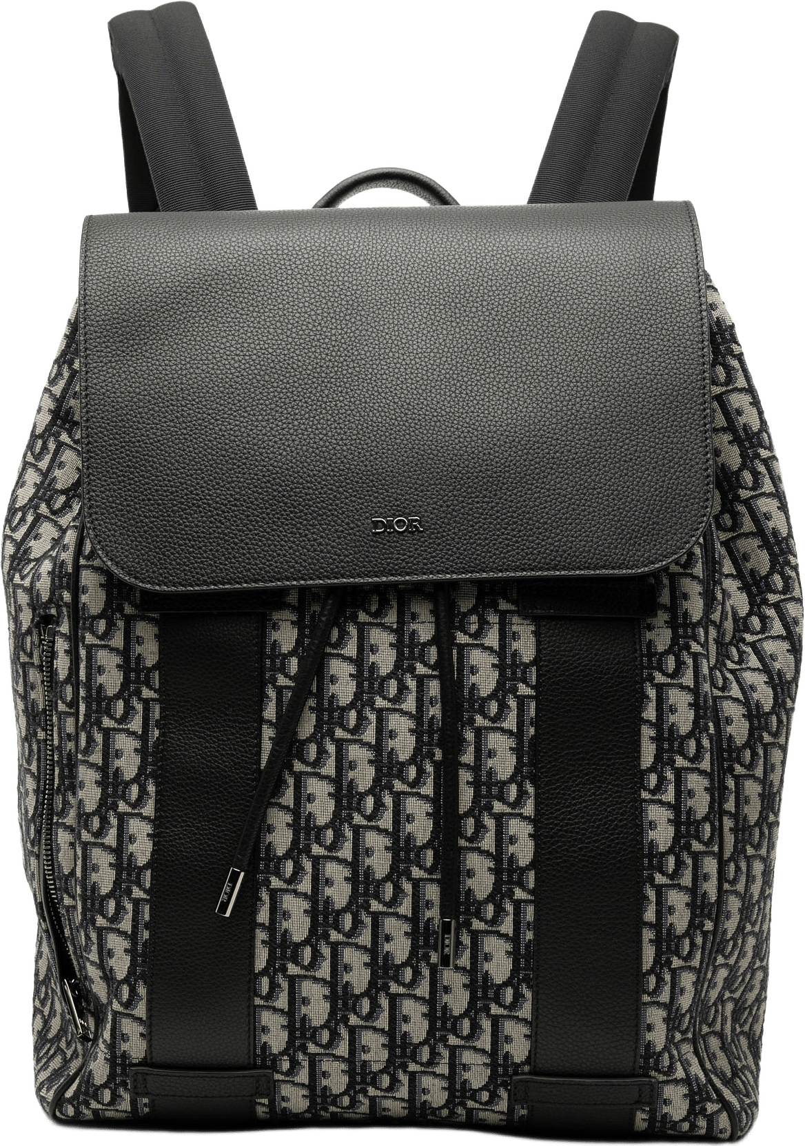 Dior Oblique Canvas Essential Backpack, från Luxclusif, i färgen navy.