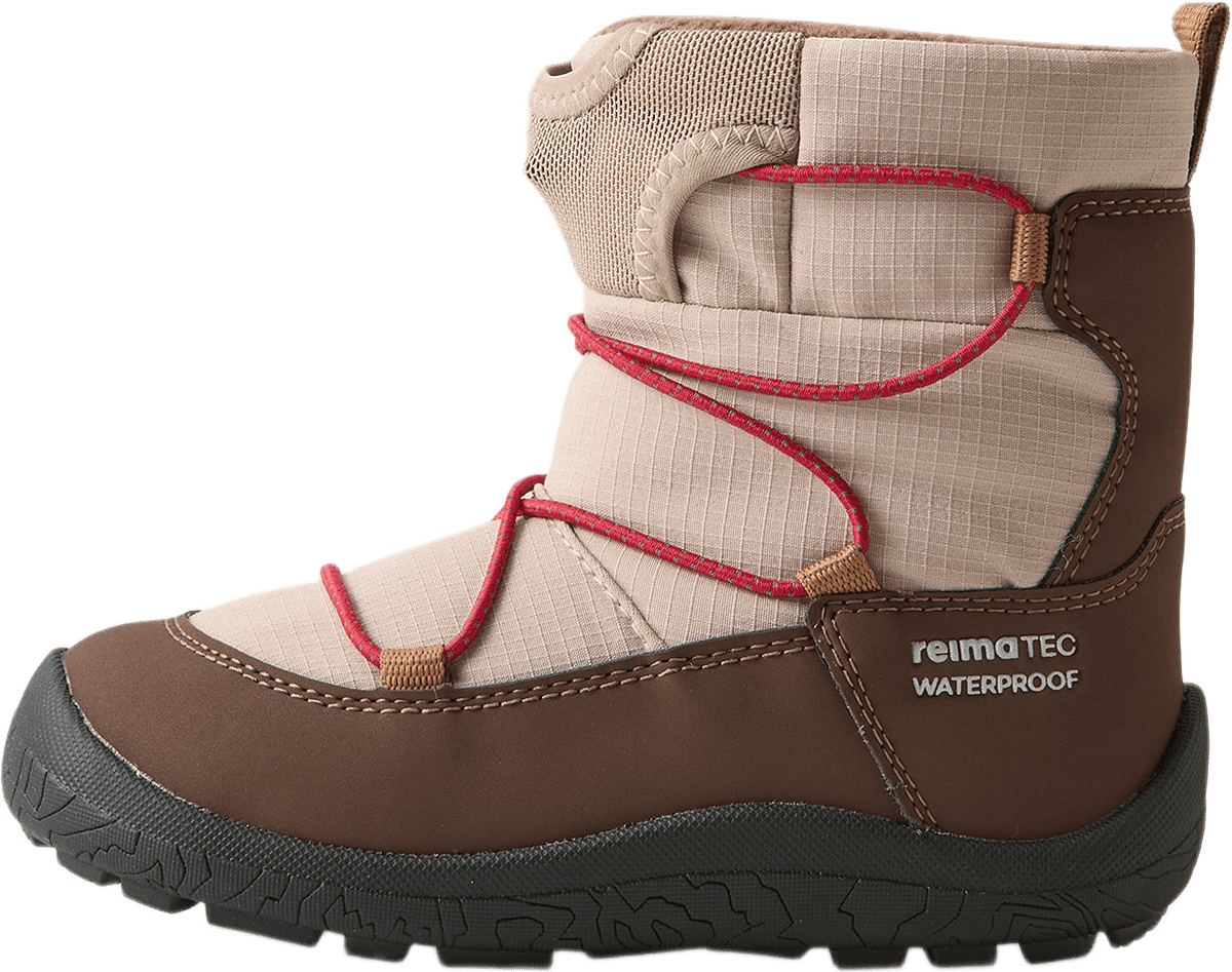 Reimatec Barfota Vinterstövlar Ensilumi Kids, från Reima, i färgen earthy beige.