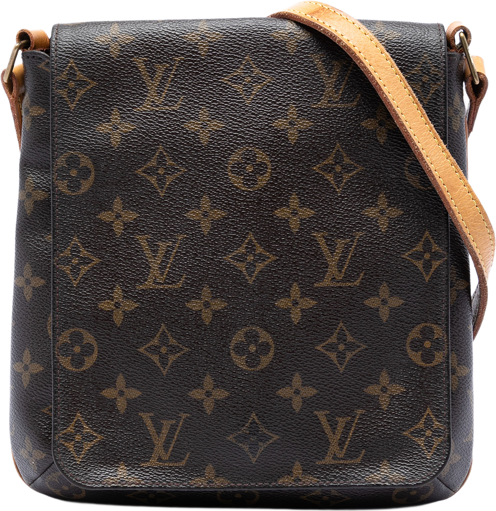 Louis Vuitton Monogram Musette Salsa Pm Long Strap, från Luxclusif, i färgen brun.