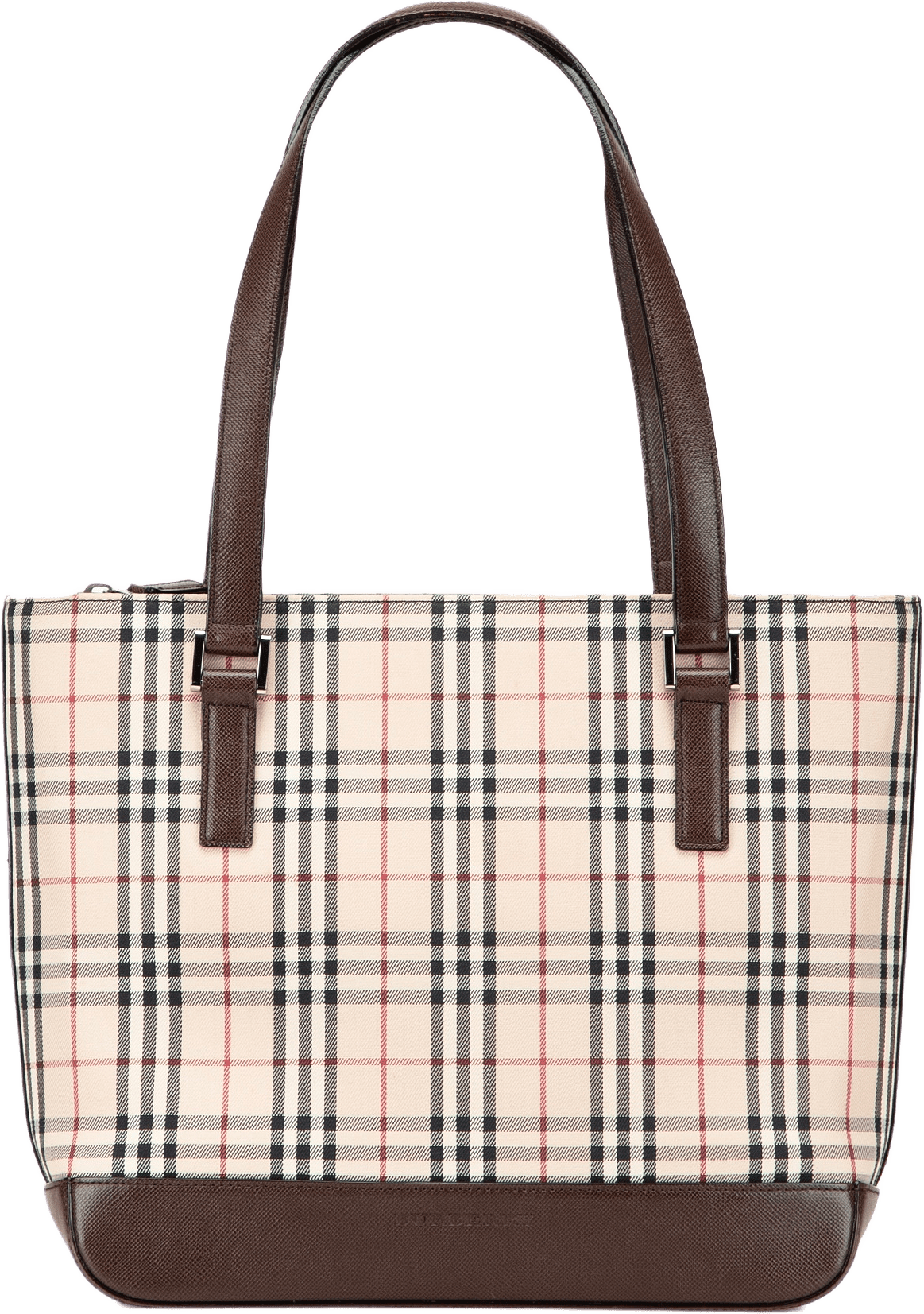 Burberry House Check Canvas Tote, från Luxclusif, i färgen beige.