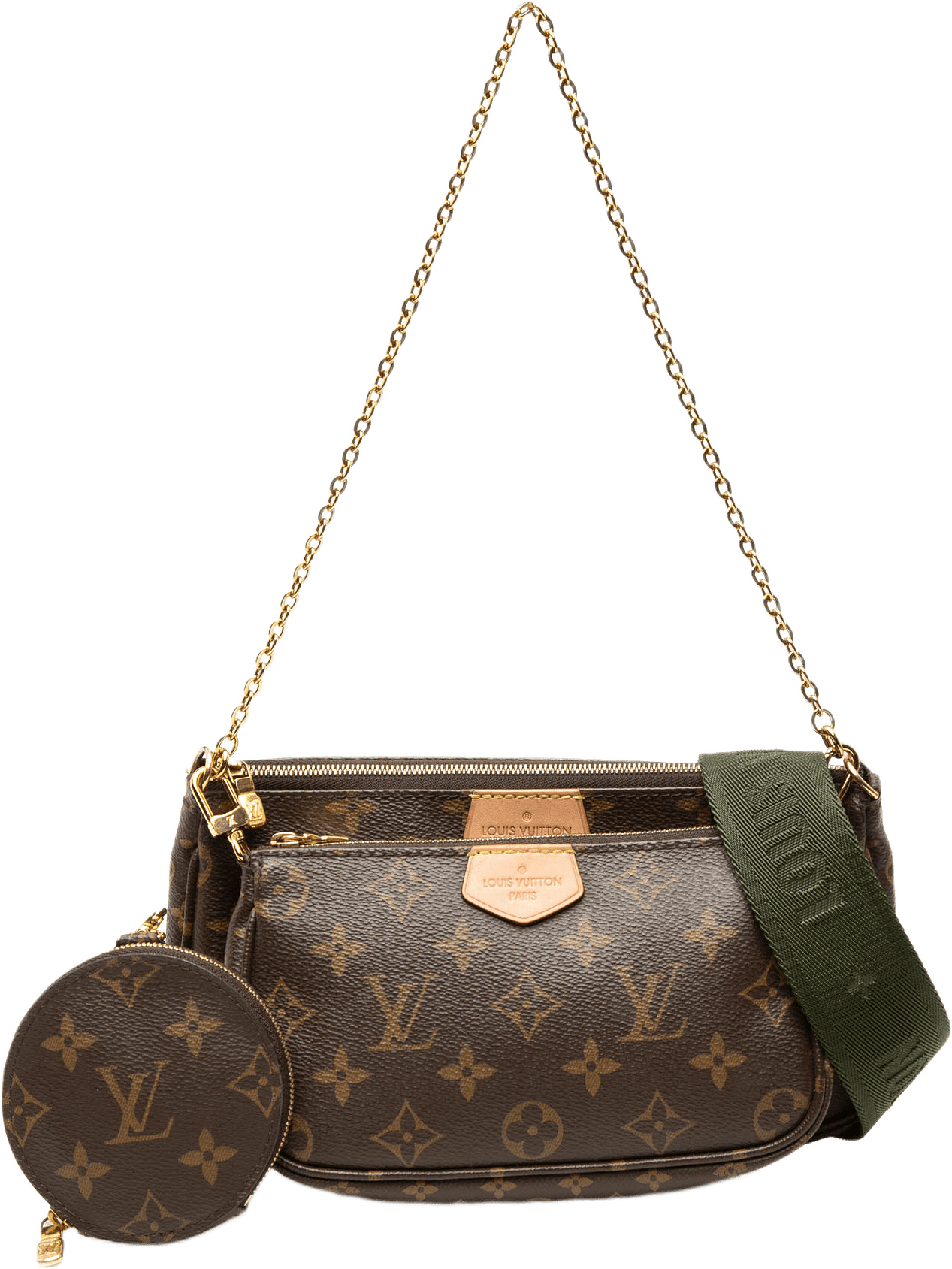 Louis Vuitton Monogram Multi Pochette Accessoires, från Luxclusif, i färgen brun.