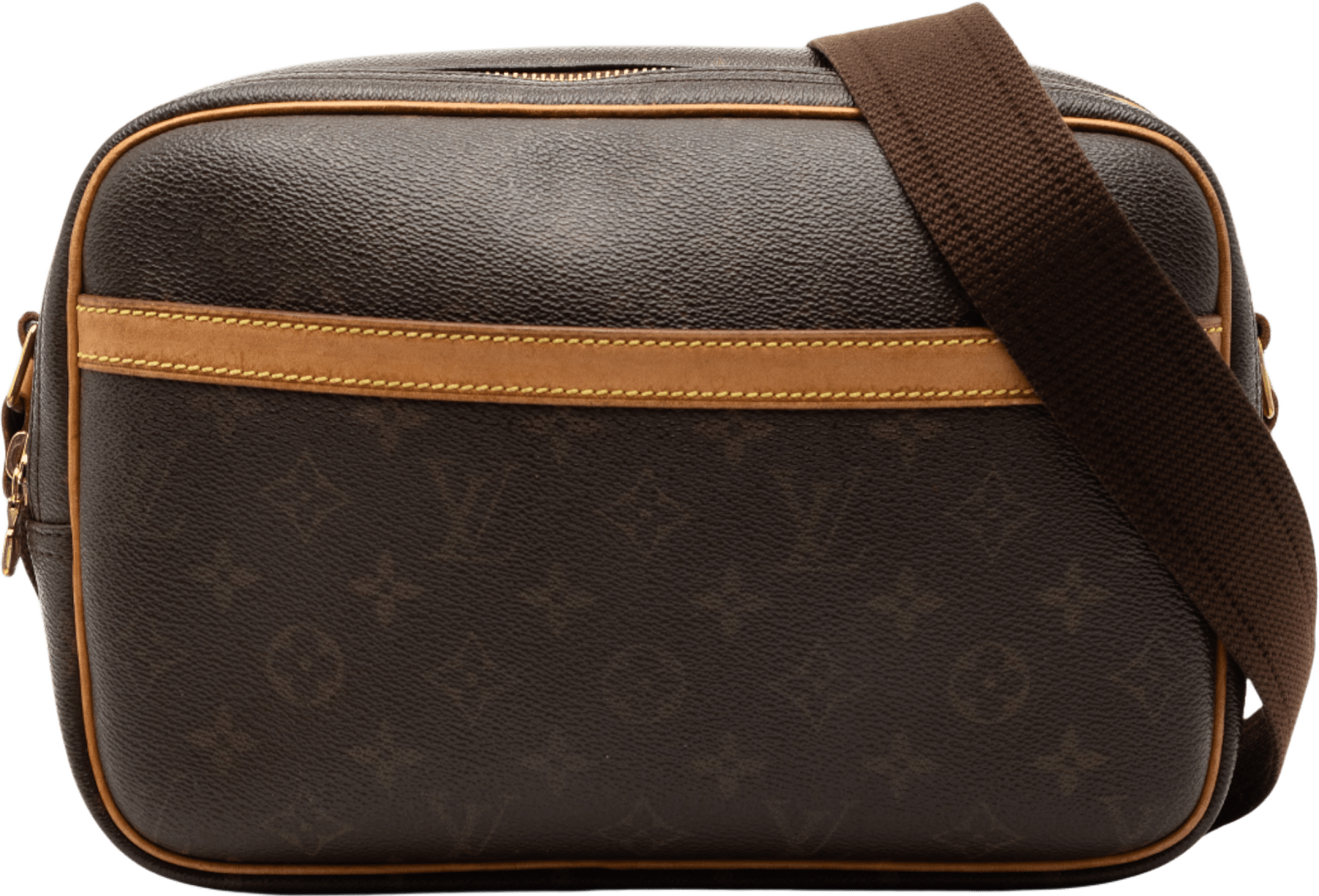 Louis Vuitton Monogram Reporter Pm, från Luxclusif, i färgen brown.