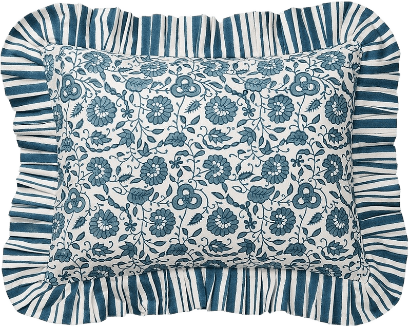 Damson Kuddfodral - 30x40 Cm, från Pick A Poppy, i färgen teal.