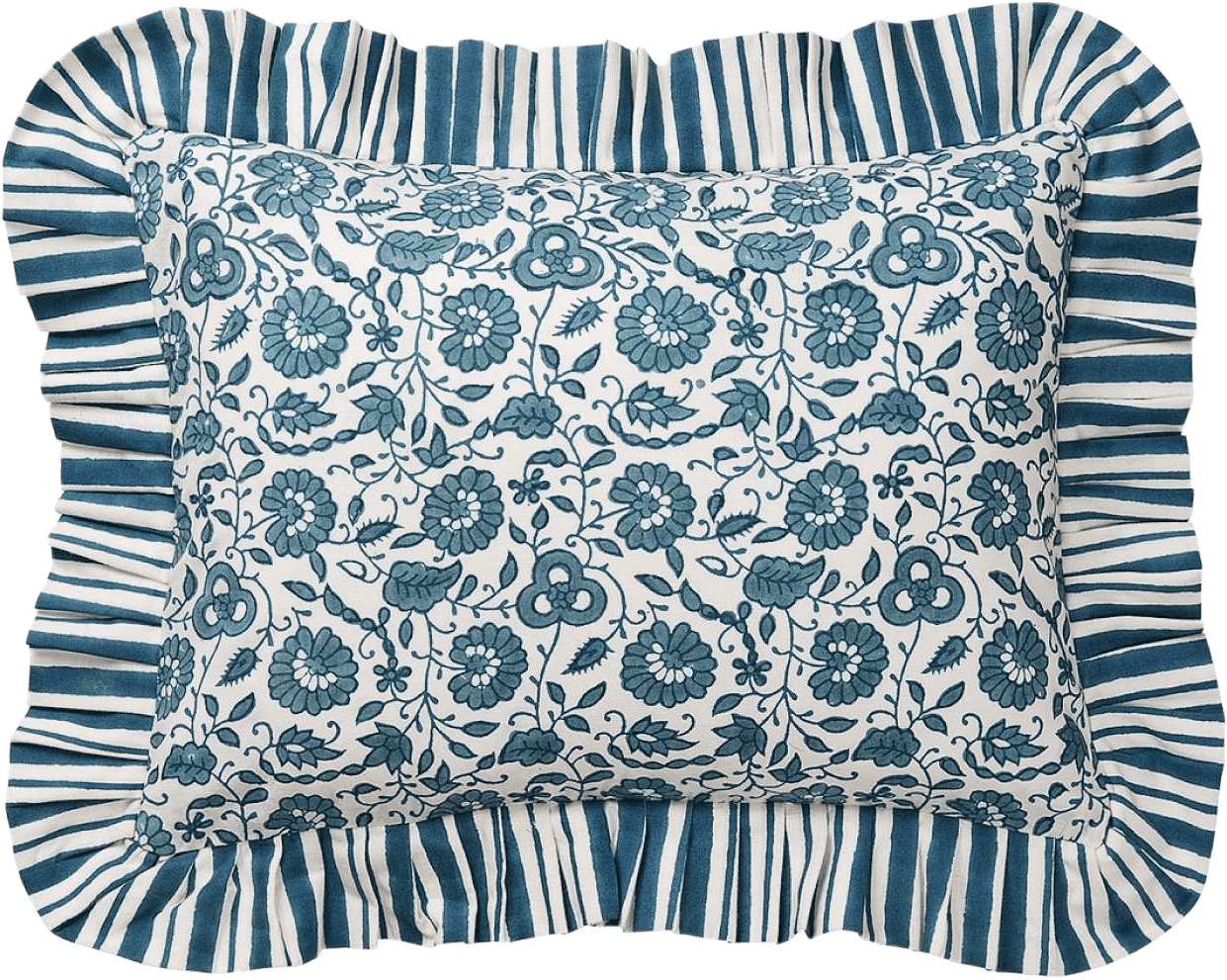 Damson Kuddfodral - 30x40 Cm, från Pick A Poppy, i färgen teal.